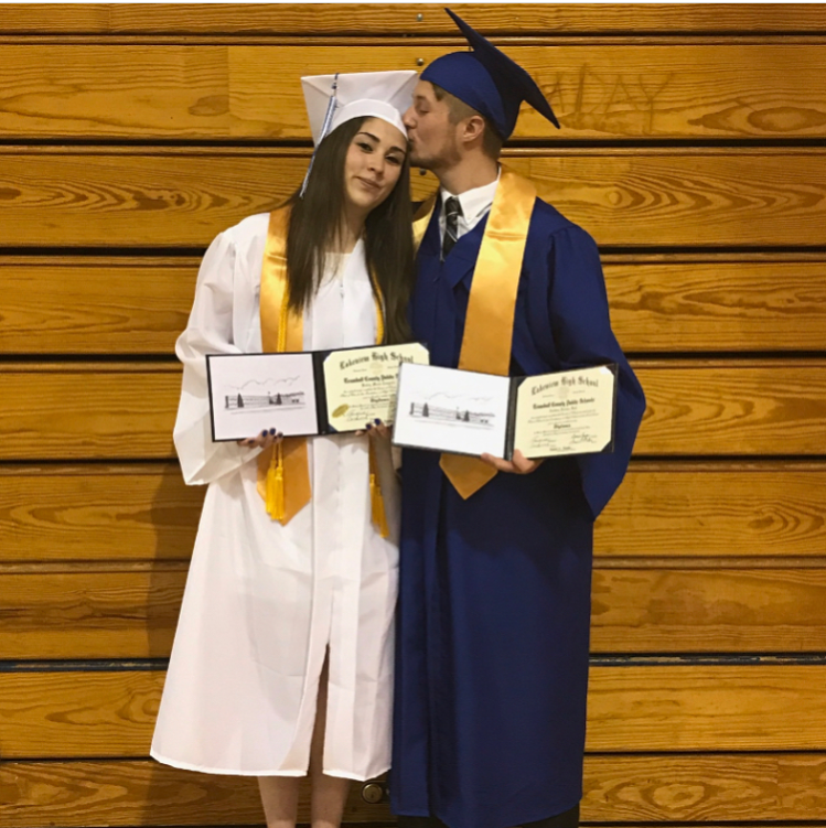 The high school sweethearts made it!