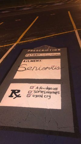 Lakeview Seniors Decorate the Parking Lot