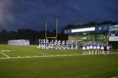 Lakeview Band Marches the Home Field