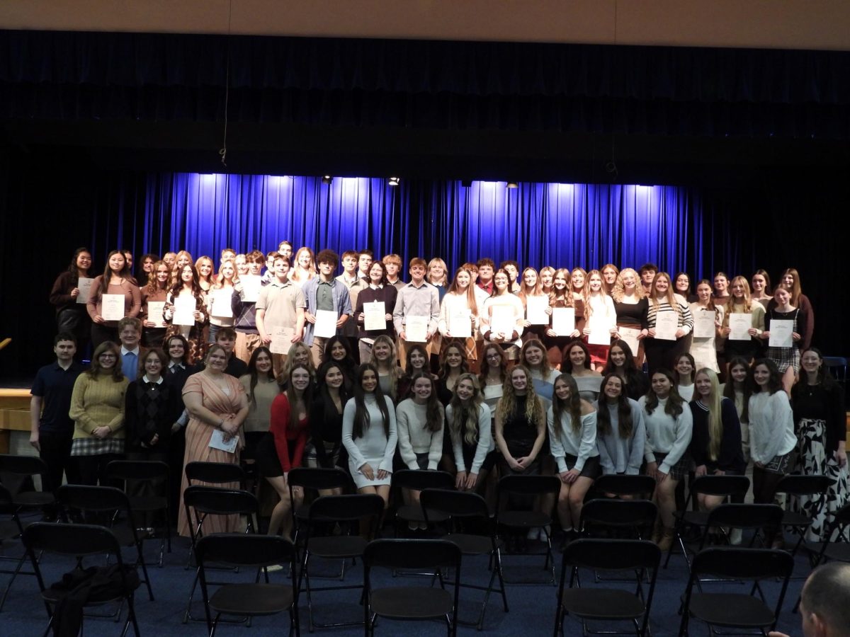 Welcoming Excellence: NHS Celebrates New Inductees and Honors Current Members